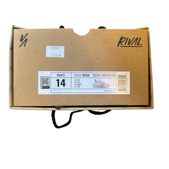 Mens Size 11 White Rival Shoes in excellent condition - Picture 1 of 4